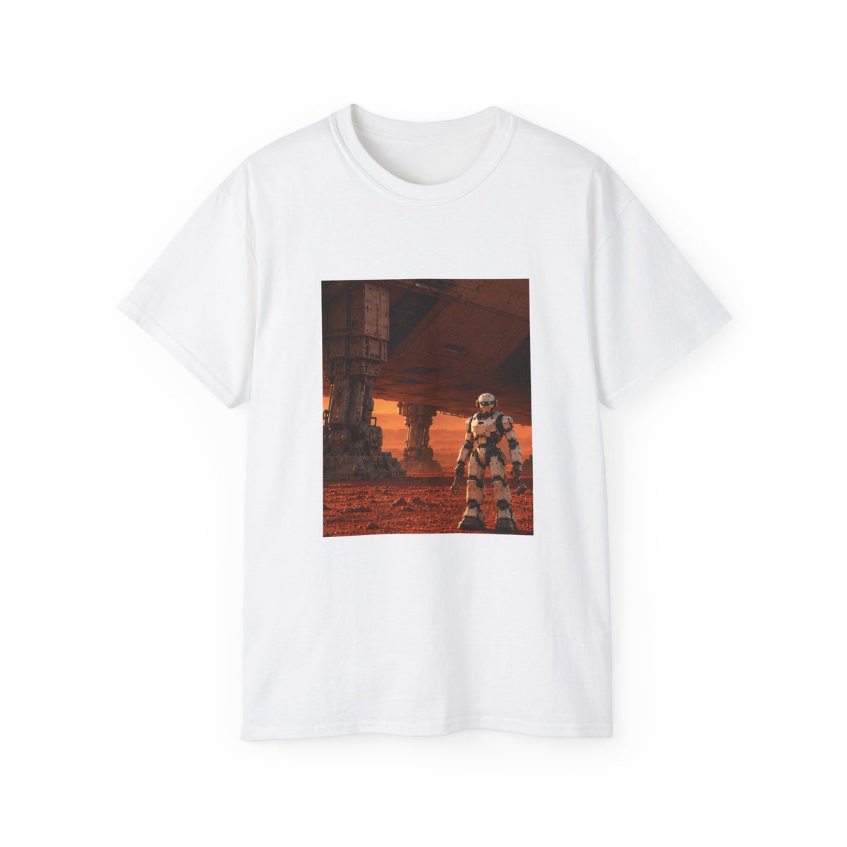 Robot Spacecraft Mechanic Graphic T-Shirt
