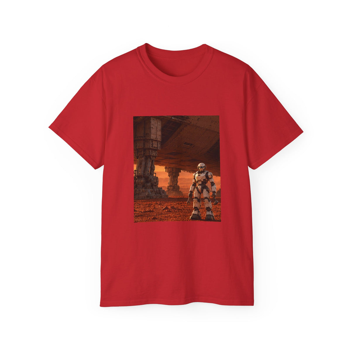 Robot Spacecraft Mechanic Graphic T-Shirt