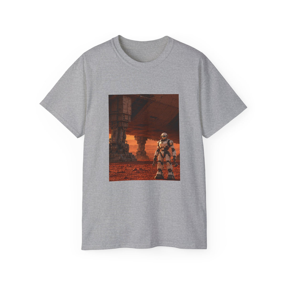 Robot Spacecraft Mechanic Graphic T-Shirt