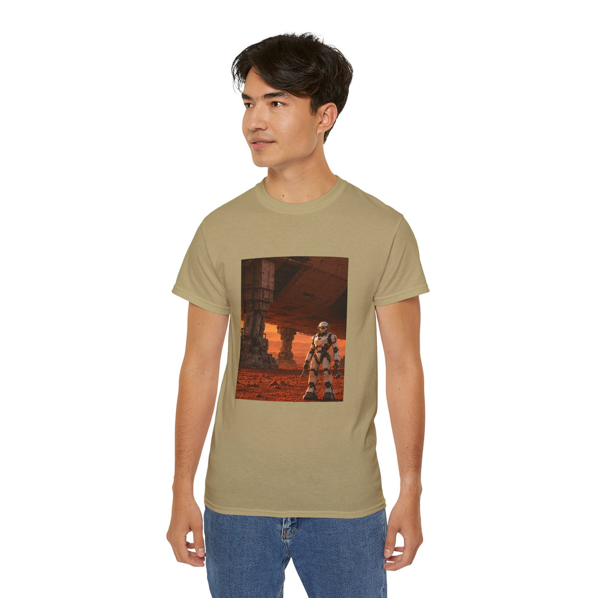 Robot Spacecraft Mechanic Graphic T-Shirt