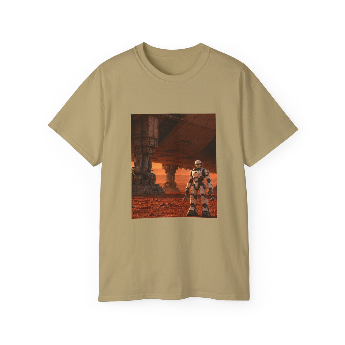Robot Spacecraft Mechanic Graphic T-Shirt
