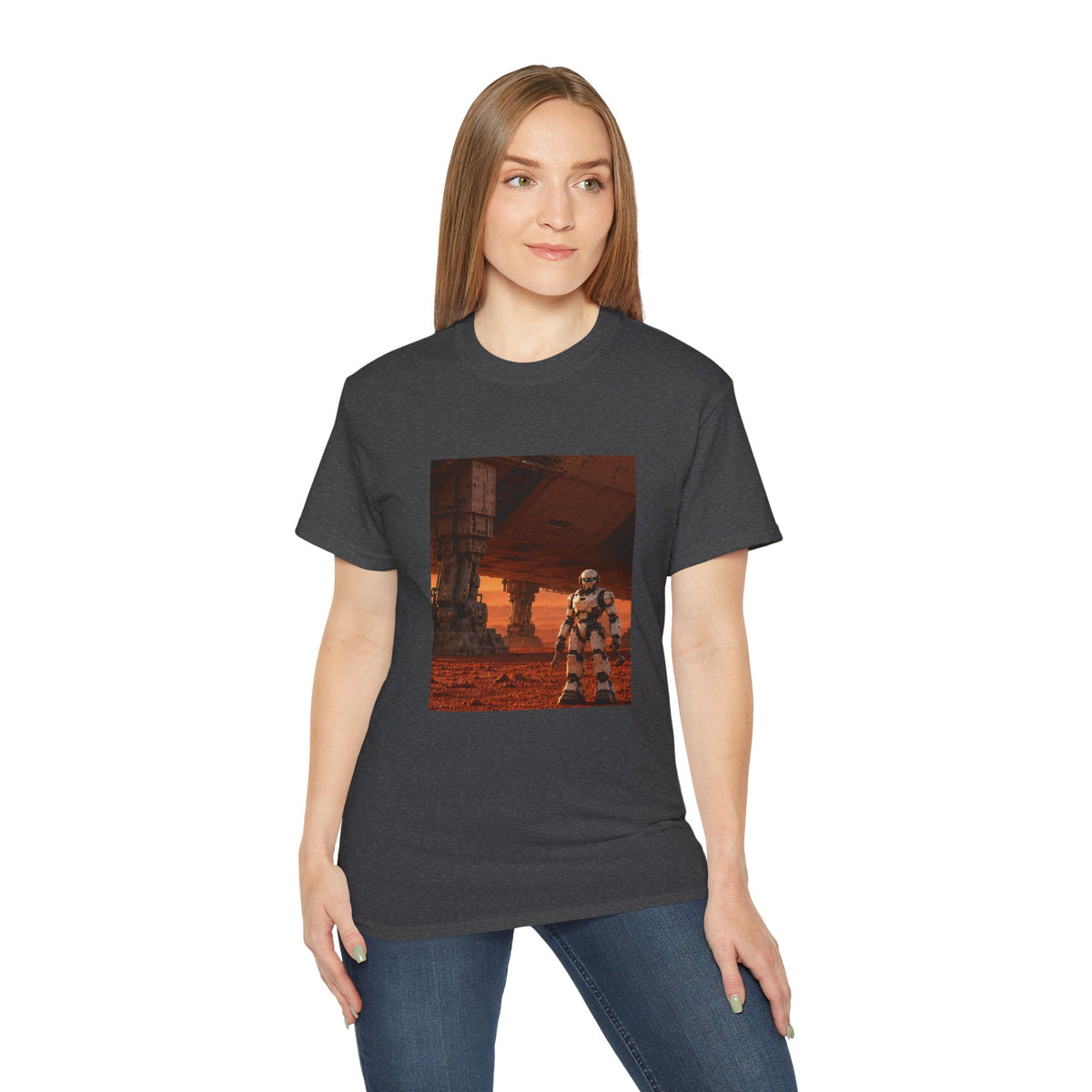 Robot Spacecraft Mechanic Graphic T-Shirt