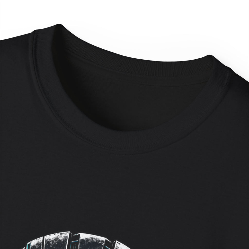 Robot Head Tee | Futuristic Robot Face, Dripping Neon Accents