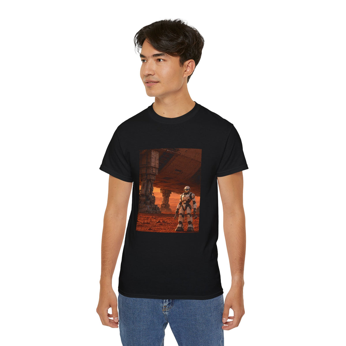 Robot Spacecraft Mechanic Graphic T-Shirt