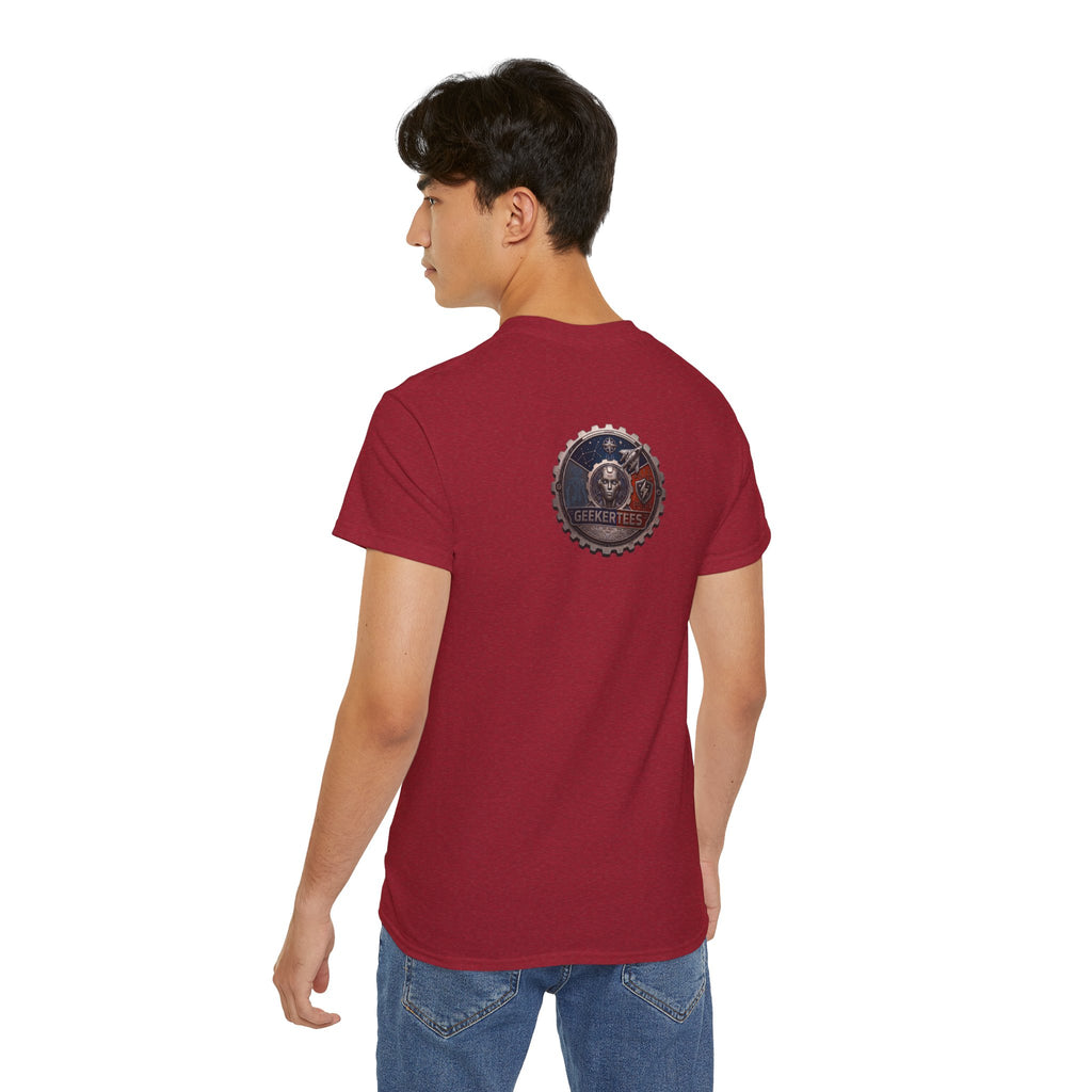 Robot Head Tee | Futuristic Robot Face, Dripping Neon Accents