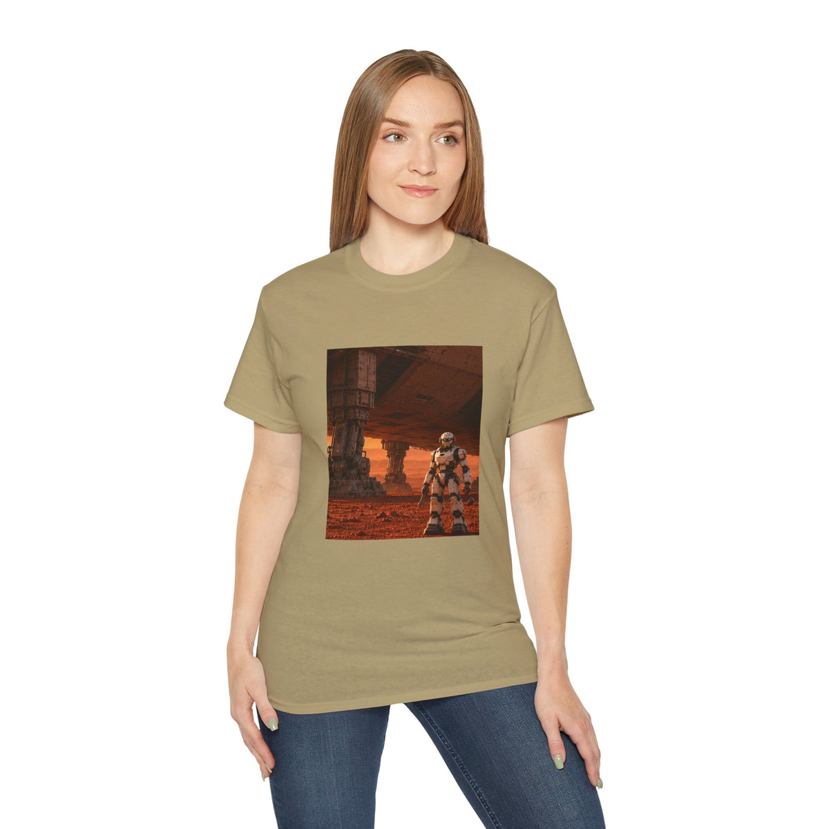 Robot Spacecraft Mechanic Graphic T-Shirt