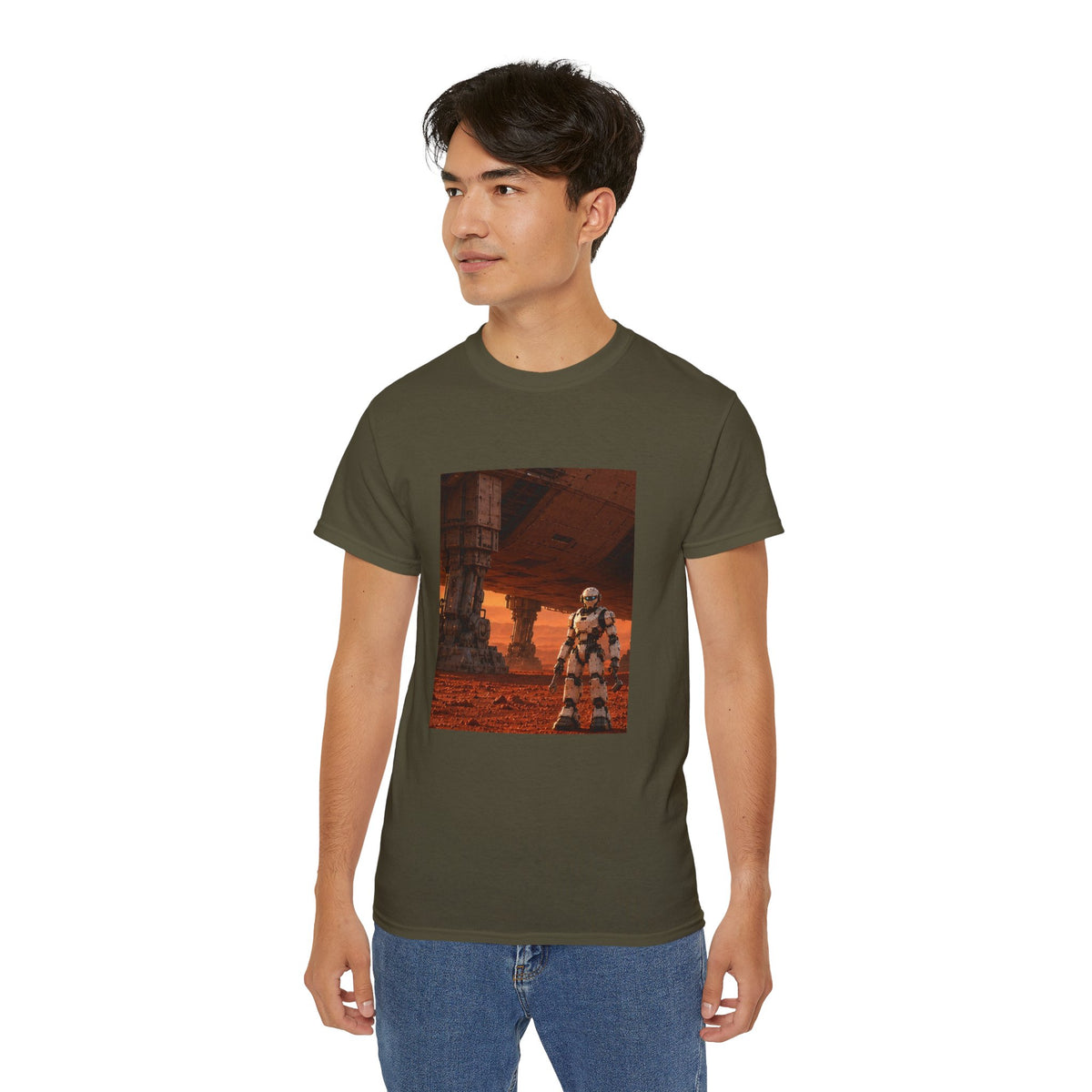 Robot Spacecraft Mechanic Graphic T-Shirt