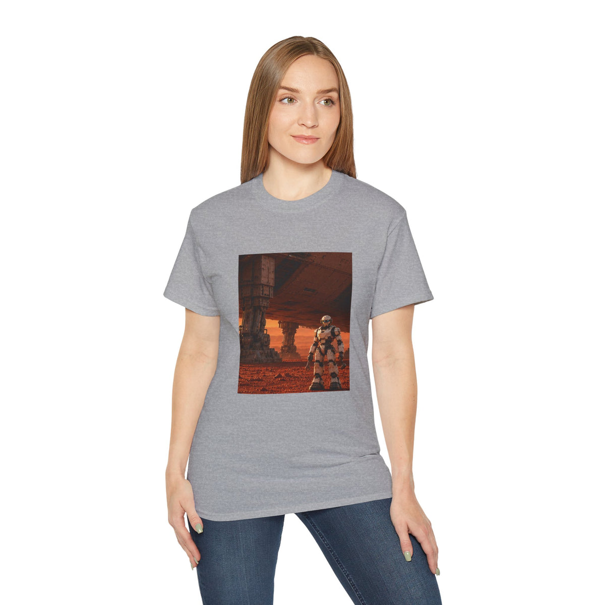 Robot Spacecraft Mechanic Graphic T-Shirt