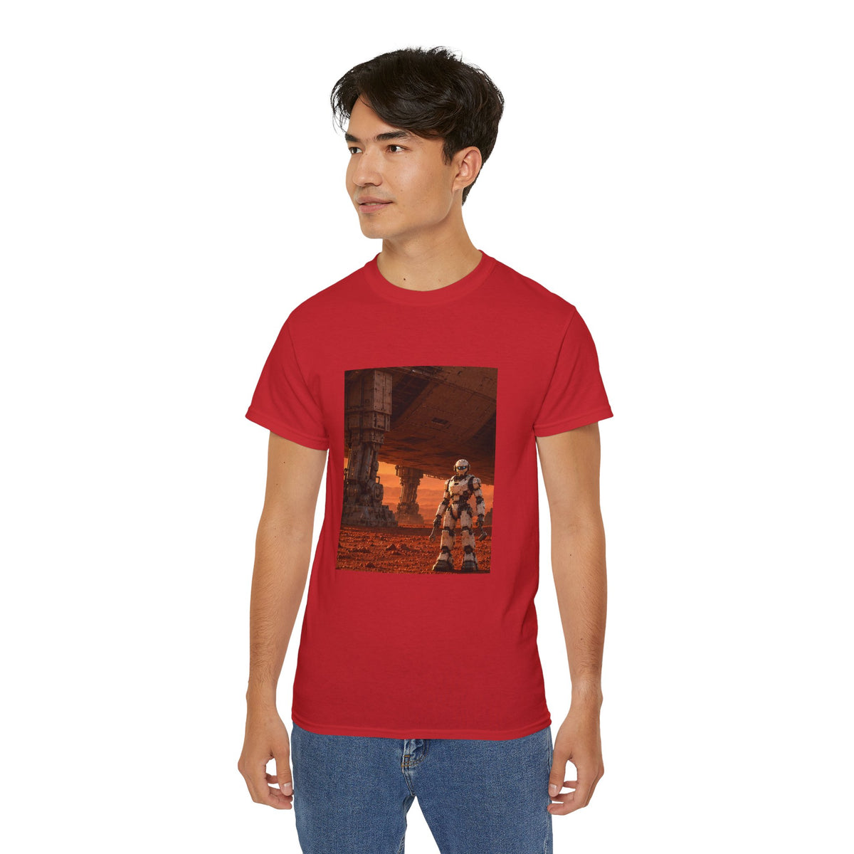 Robot Spacecraft Mechanic Graphic T-Shirt