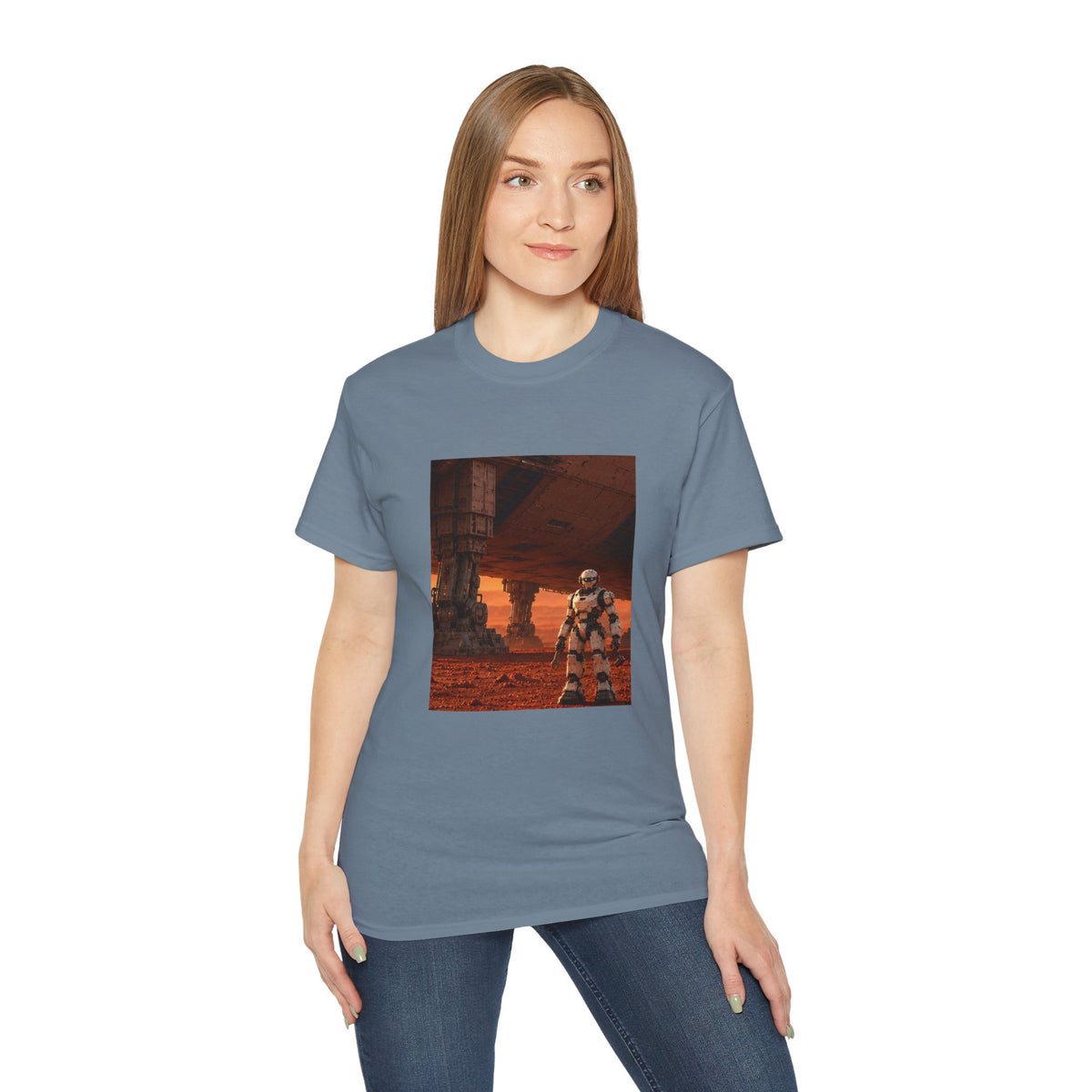 Robot Spacecraft Mechanic Graphic T-Shirt
