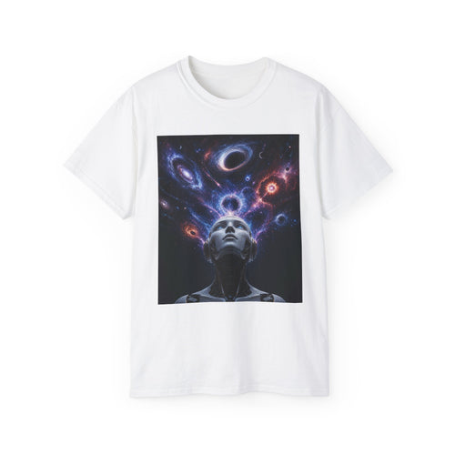 Robot Dreams T-Shirt | Space Nebula Portrait