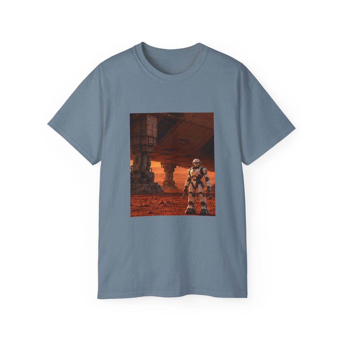 Robot Spacecraft Mechanic Graphic T-Shirt