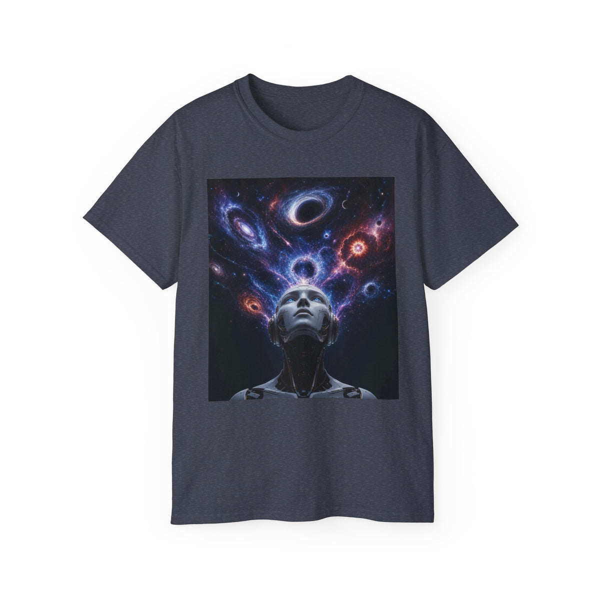 Robot Dreams T-Shirt | Space Nebula Portrait