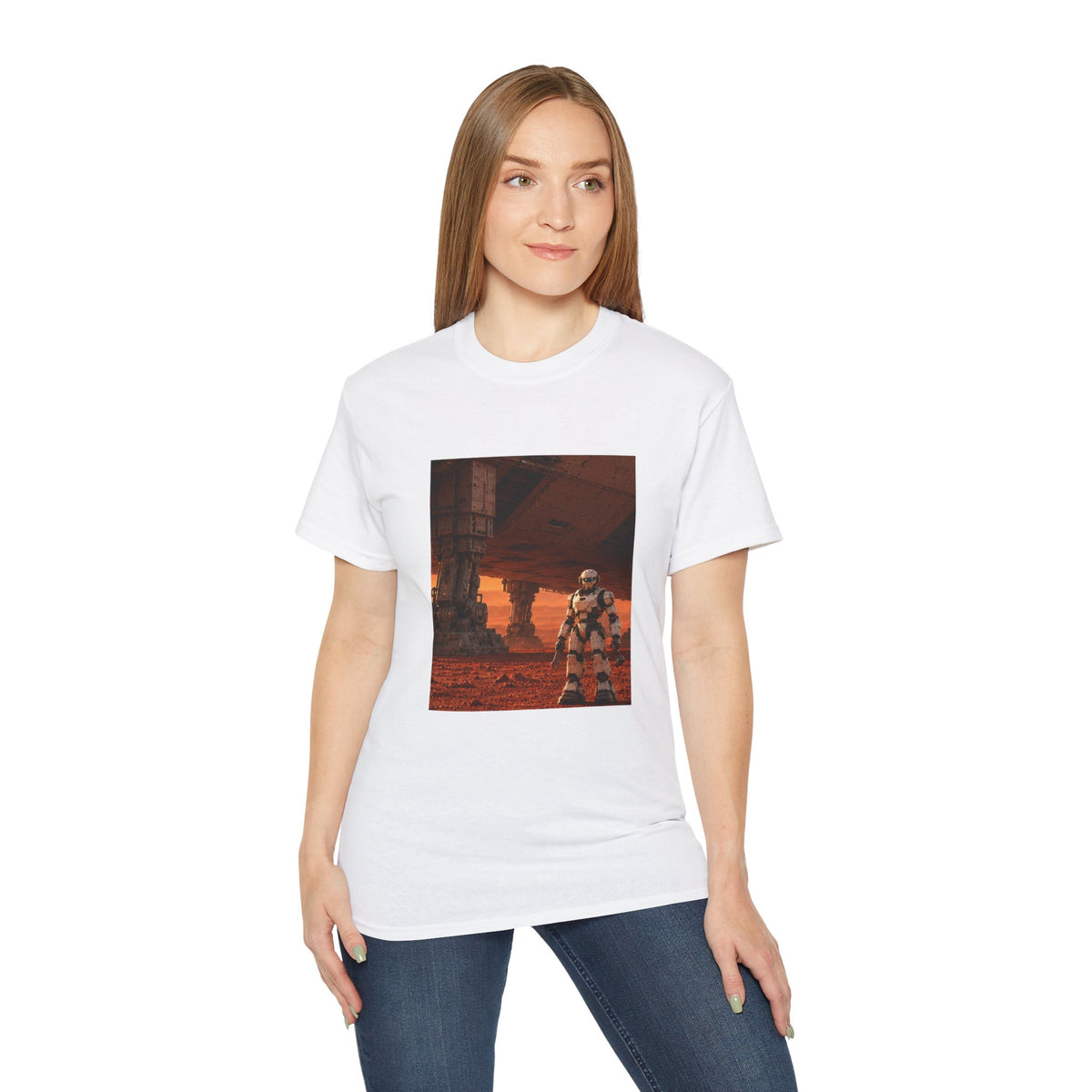 Robot Spacecraft Mechanic Graphic T-Shirt
