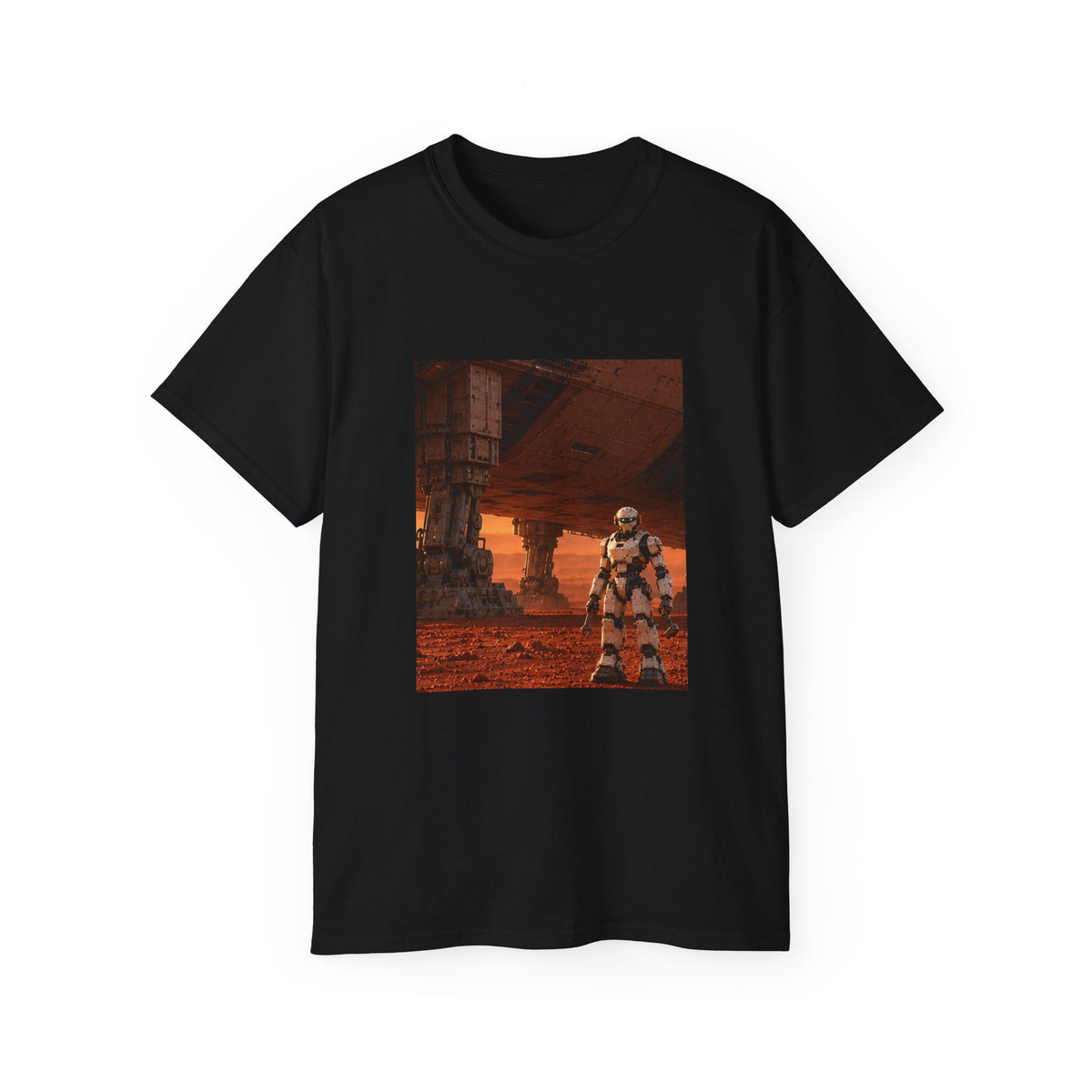 Robot Spacecraft Mechanic Graphic T-Shirt