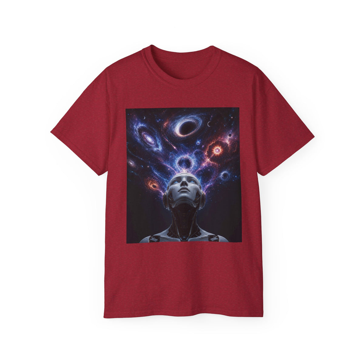 Robot Dreams T-Shirt | Space Nebula Portrait